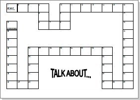 Blank Board Game Template  Printable Classroom Games